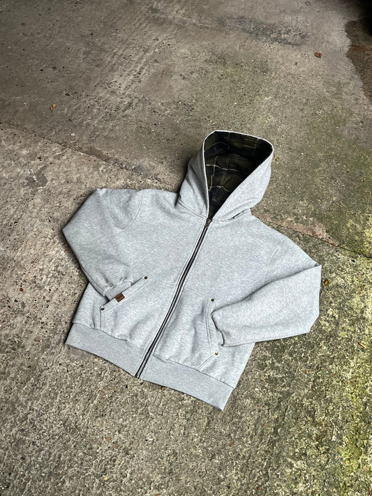 green reversible zipup.